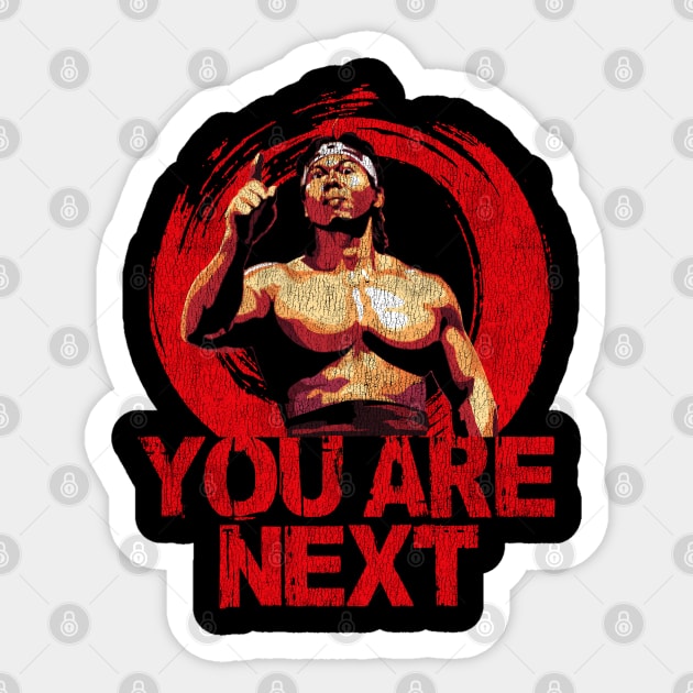 Chong Li You Are Next Worn Out Sticker by Alema Art